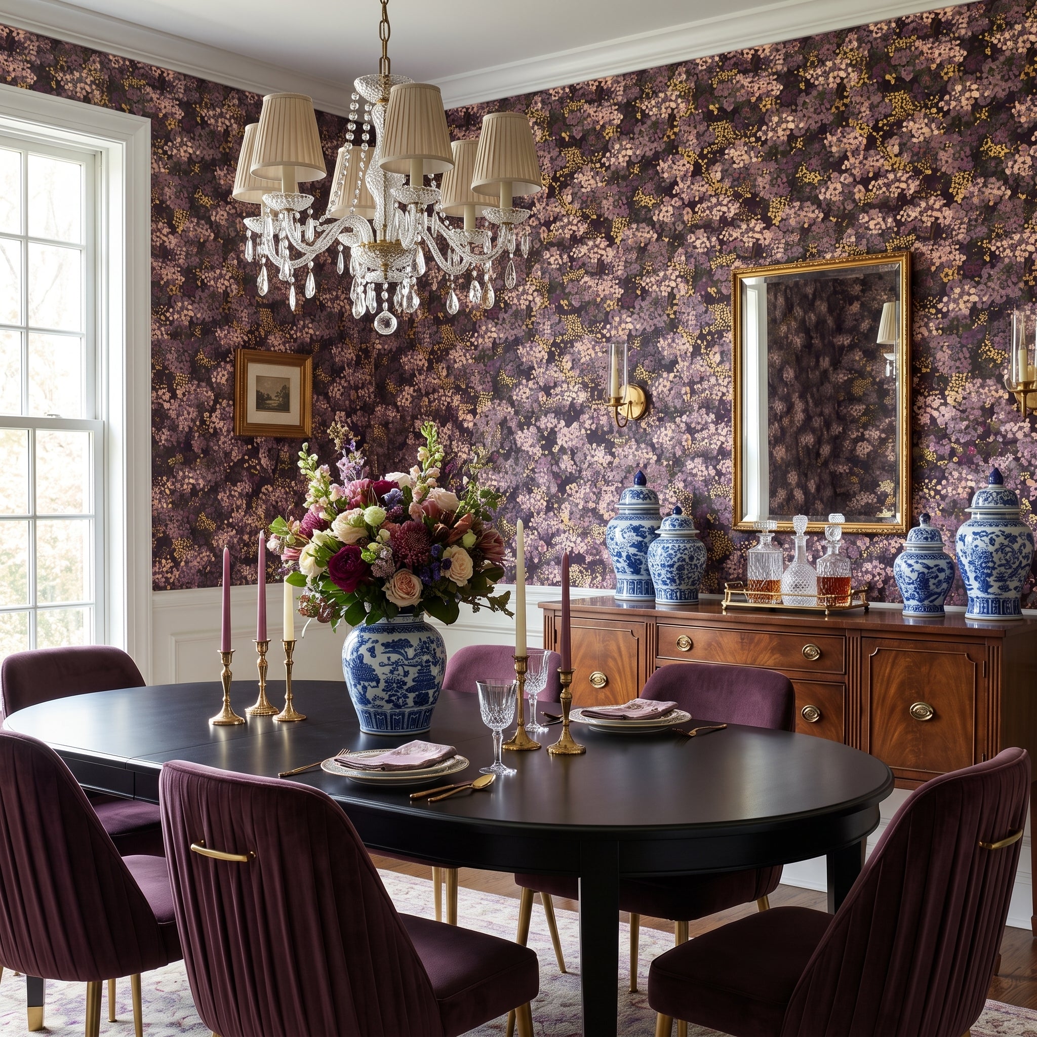 Plum Blossom Mosaic — styled room 1