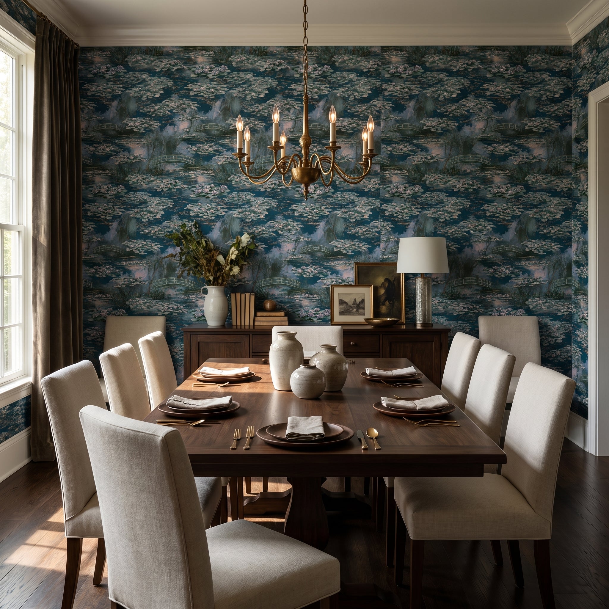 Bridge Over Lilies — styled room 1
