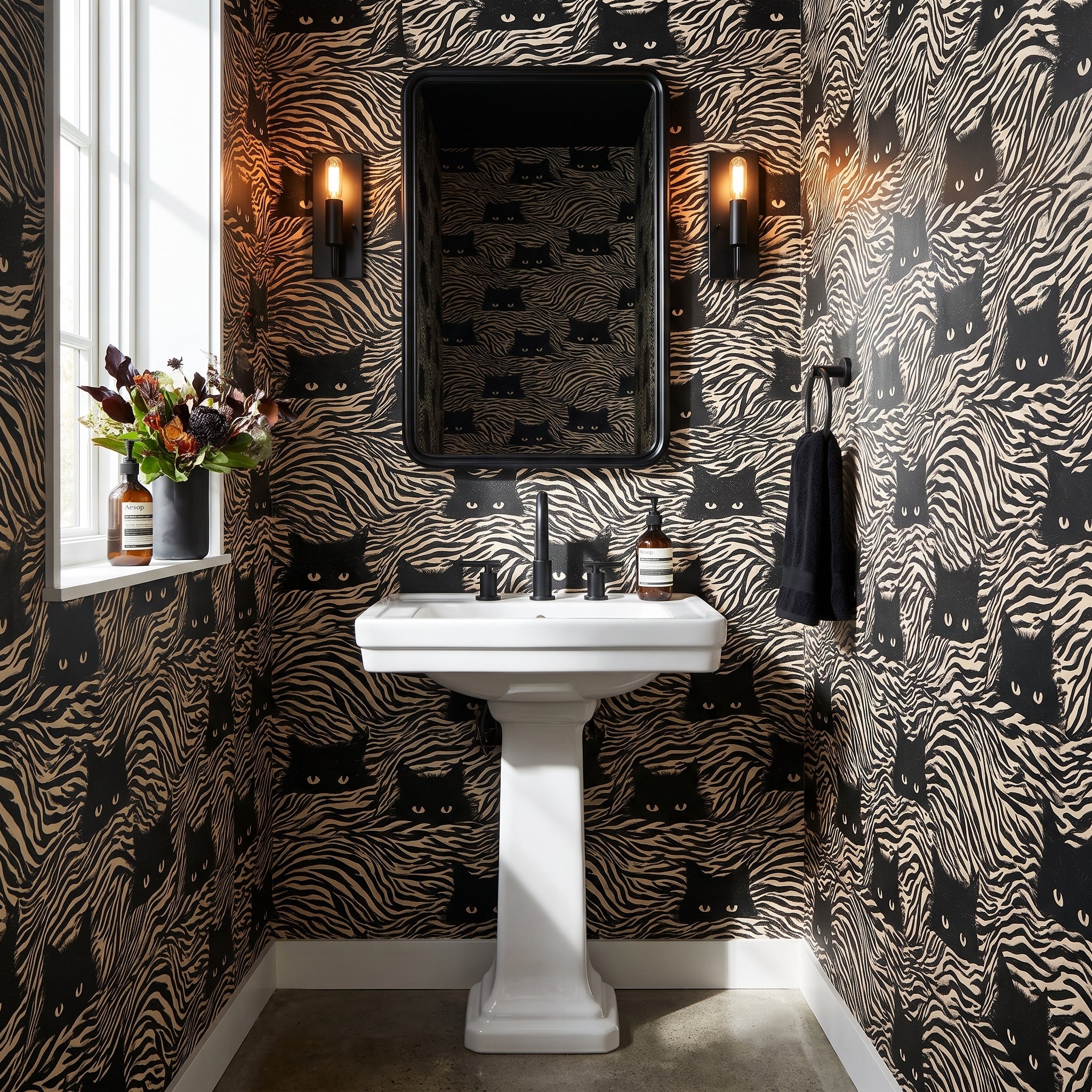 Camouflage Felines — styled room 1