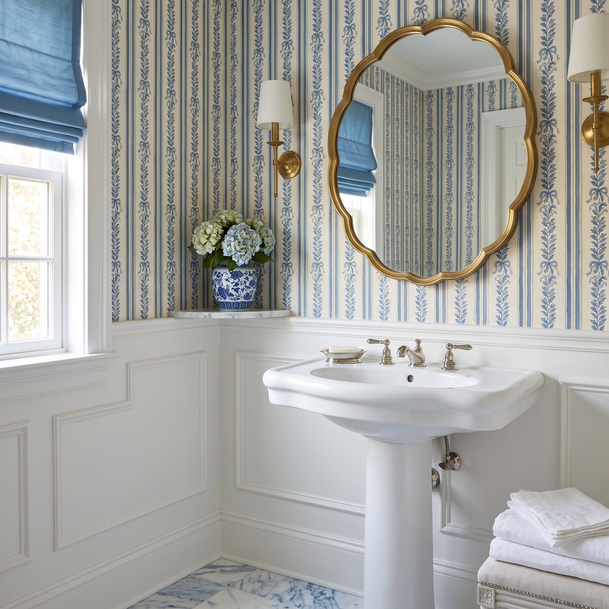 Provincial Bow Stripe — styled room 2