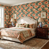 Ember Peony Scroll — styled room 1