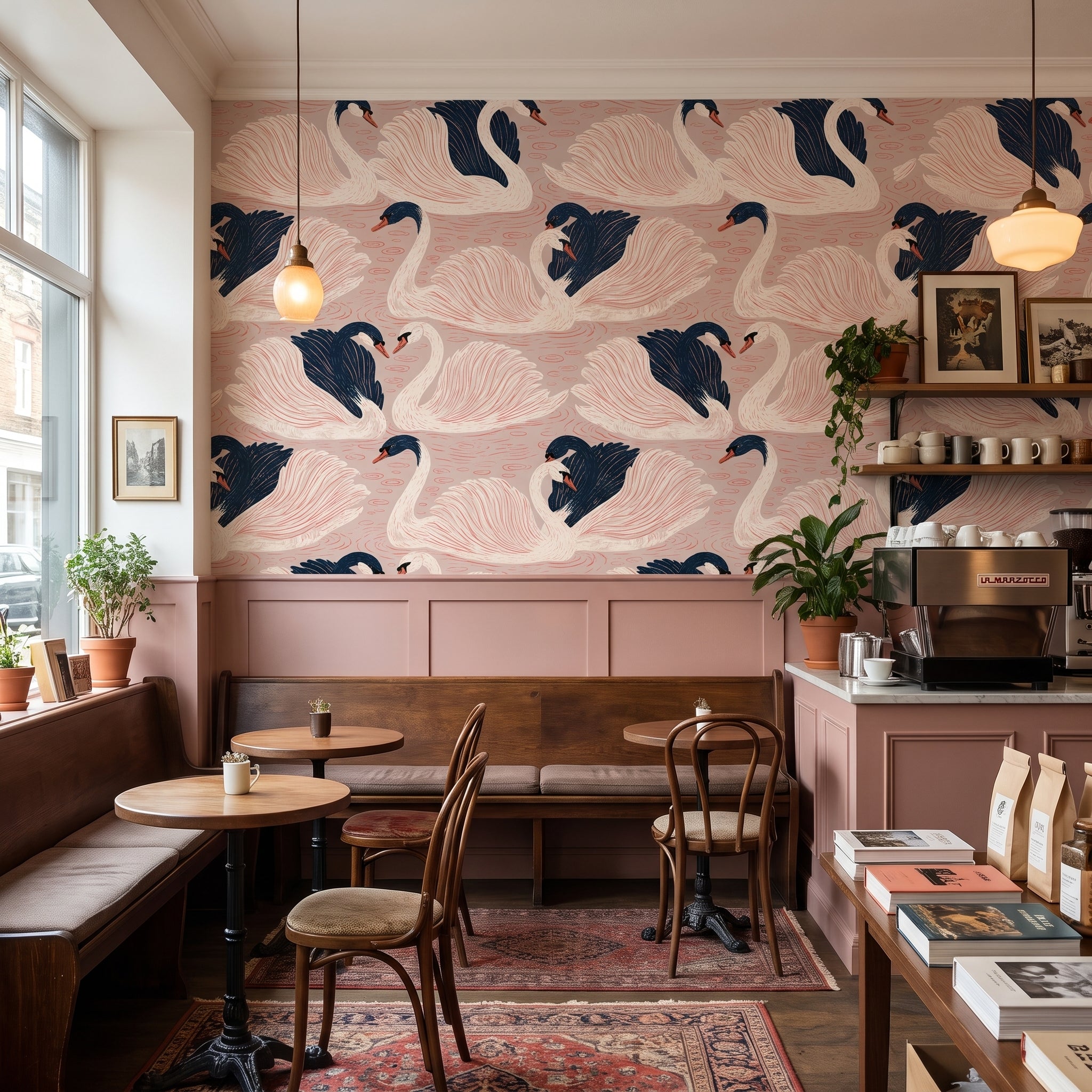 Painted Swan Duet — styled room 2