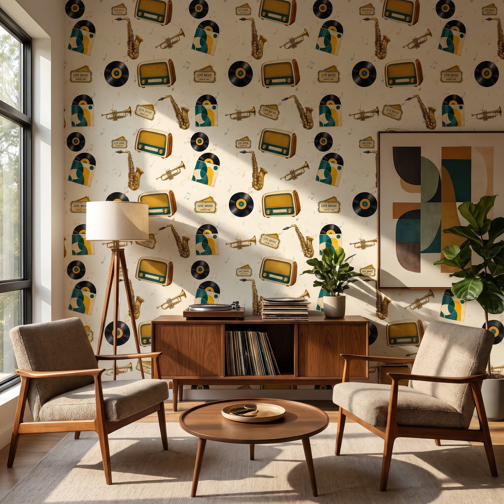Jazz Age Blueprint — styled room 1