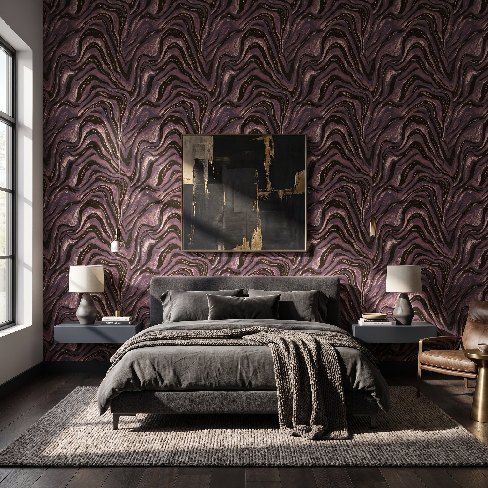 Plum Topography — styled room 1