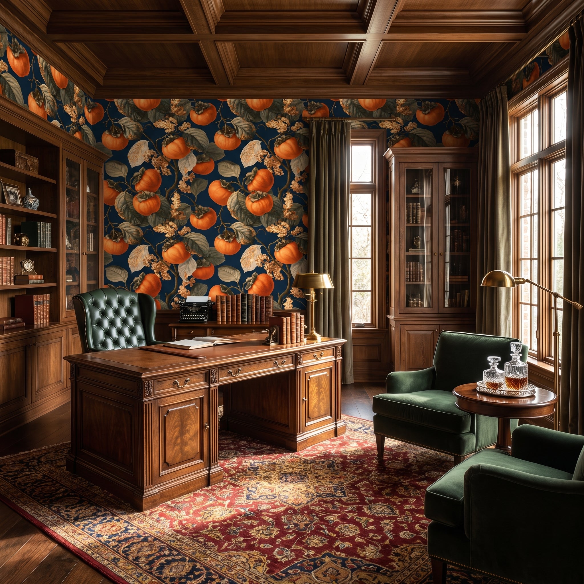 Persimmon Nocturne — styled room 2