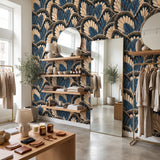 Cobalt Wing Overlap — styled room 2