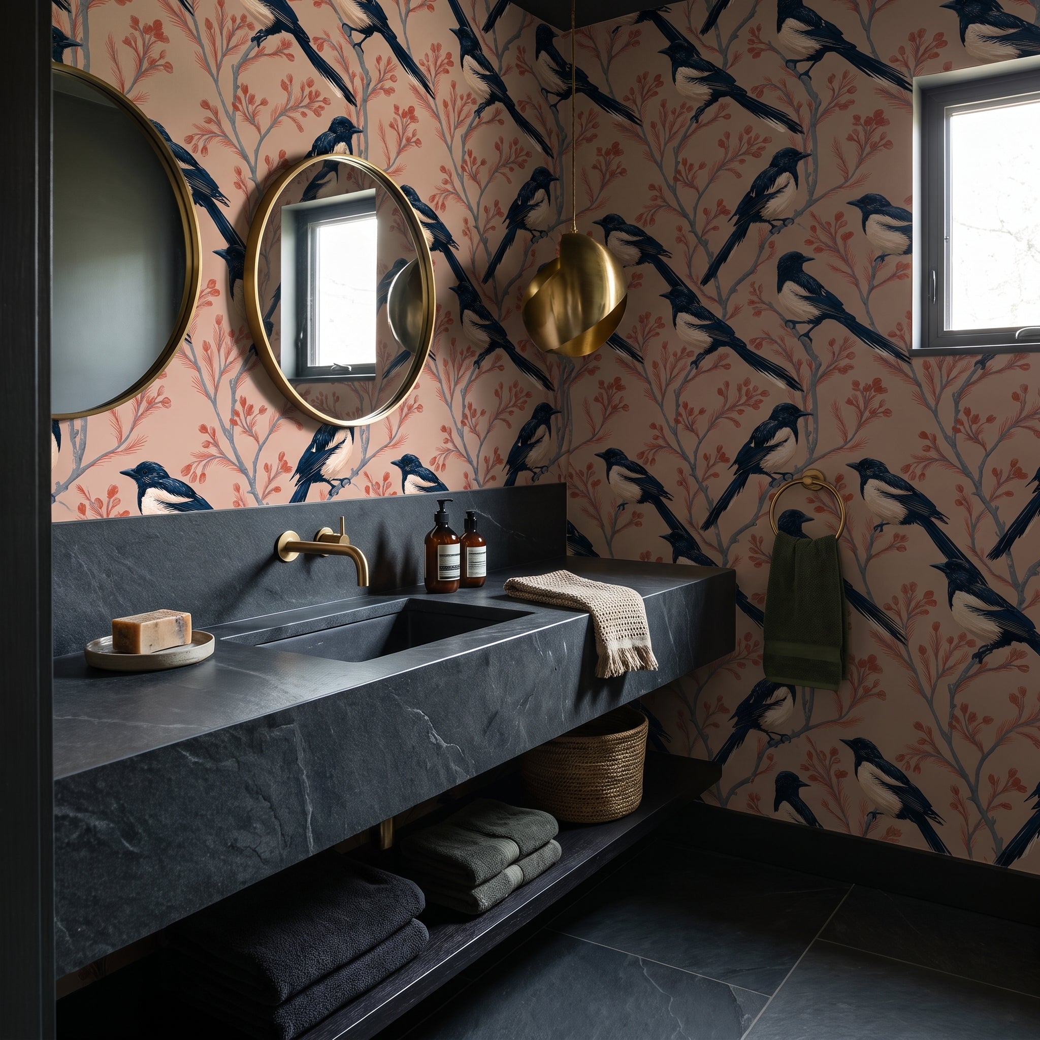 Magpie Winter Sketch — styled room 1
