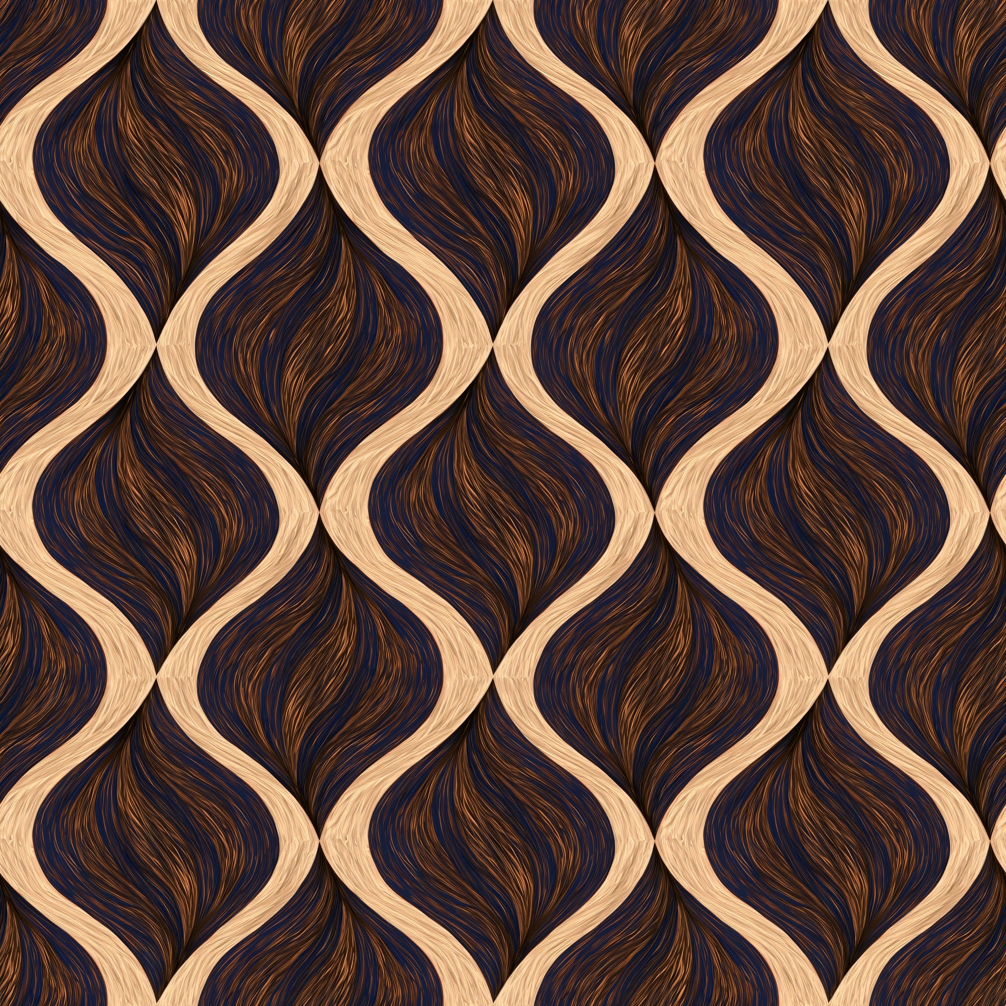Ribboned Current — wallpaper pattern