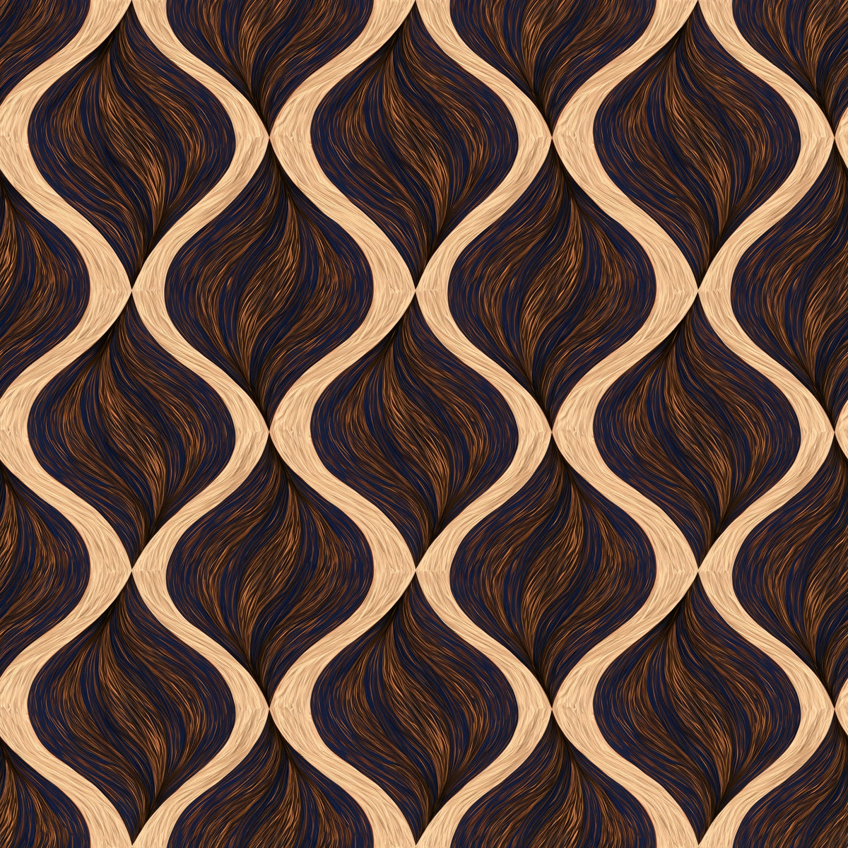 Ribboned Current — wallpaper pattern