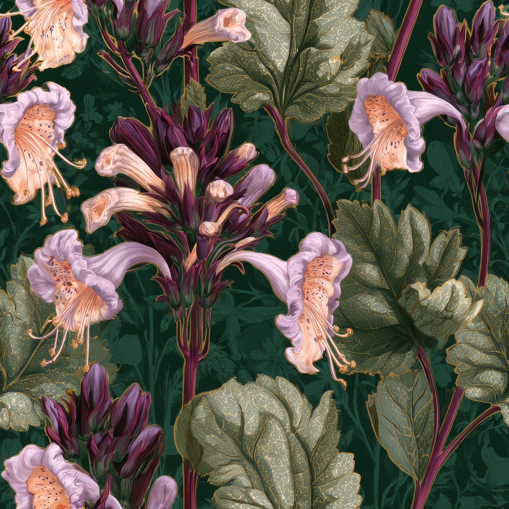 Bract and Bell — wallpaper pattern