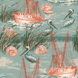 Pelican Wharf — wallpaper pattern