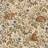 Fox in the Briar — wallpaper pattern