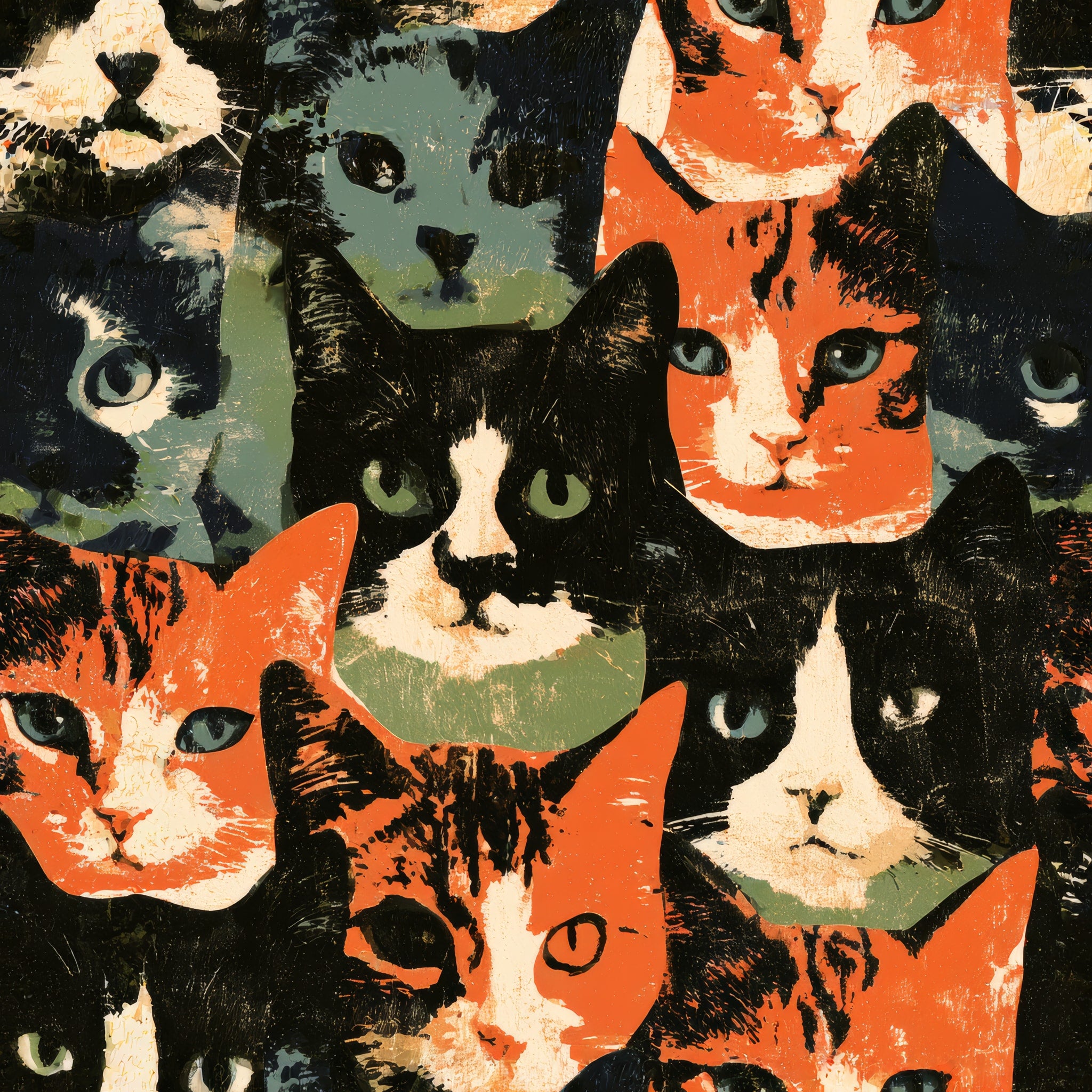 Clowder Assembly — wallpaper pattern