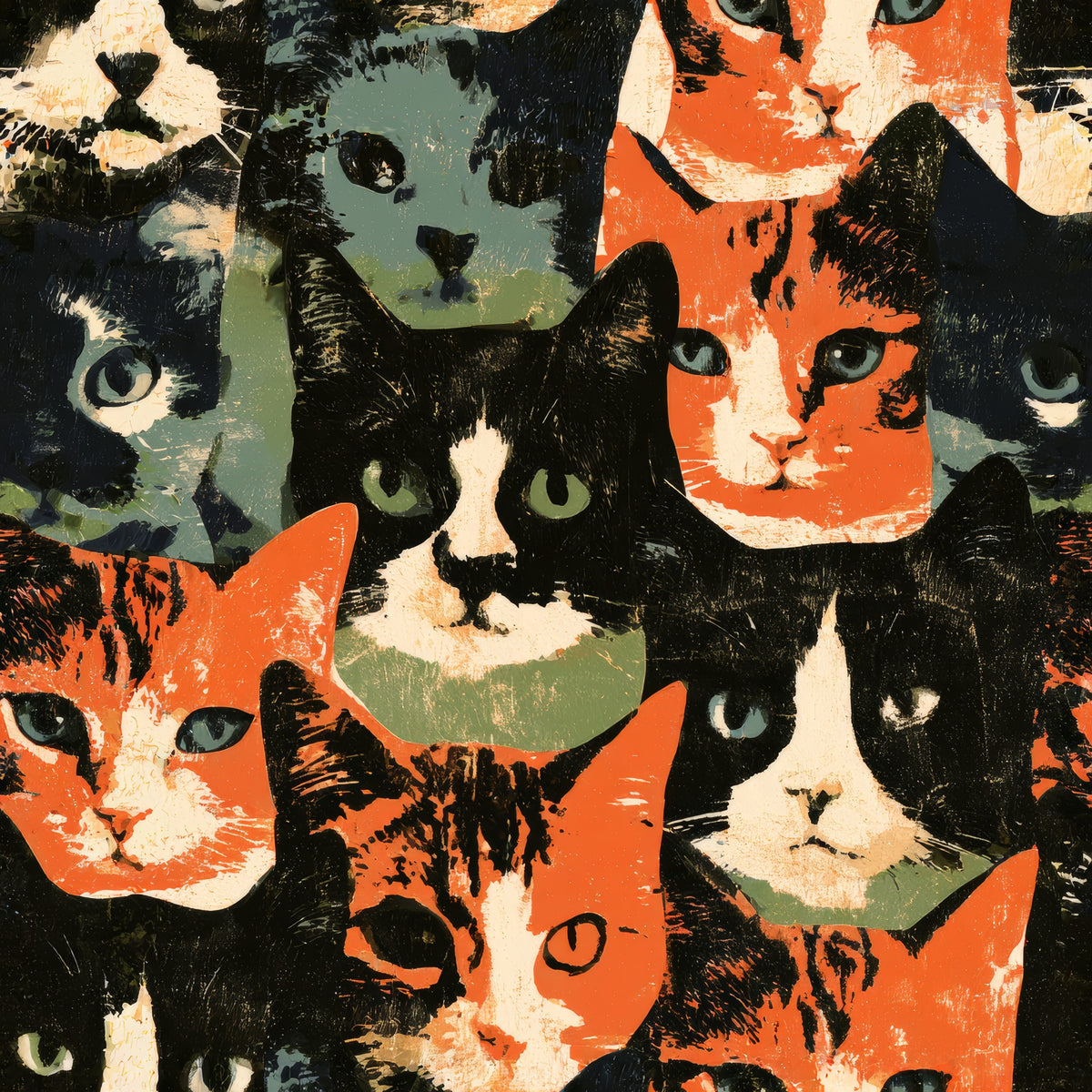 Clowder Assembly — wallpaper pattern
