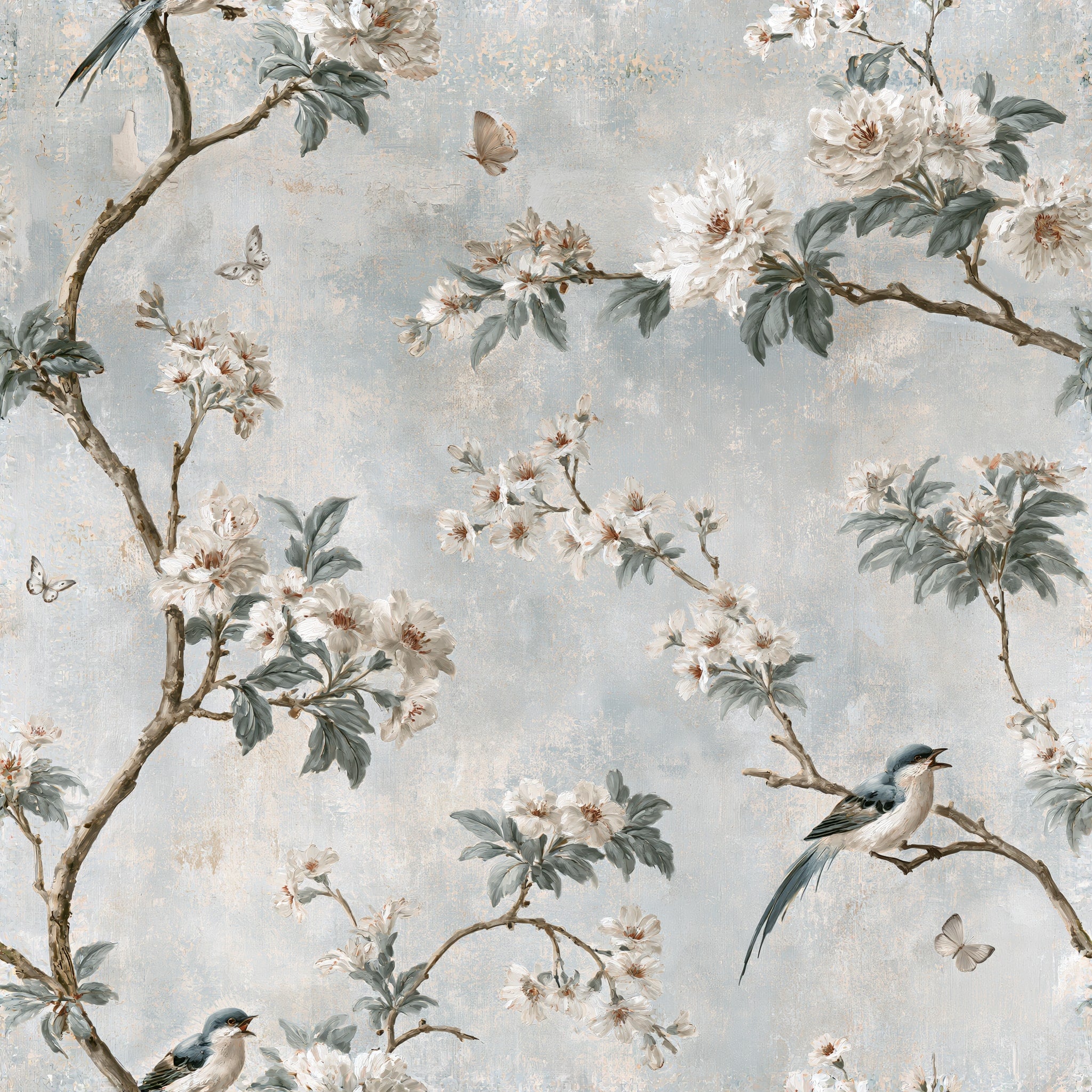 Songbird Fresco — wallpaper pattern