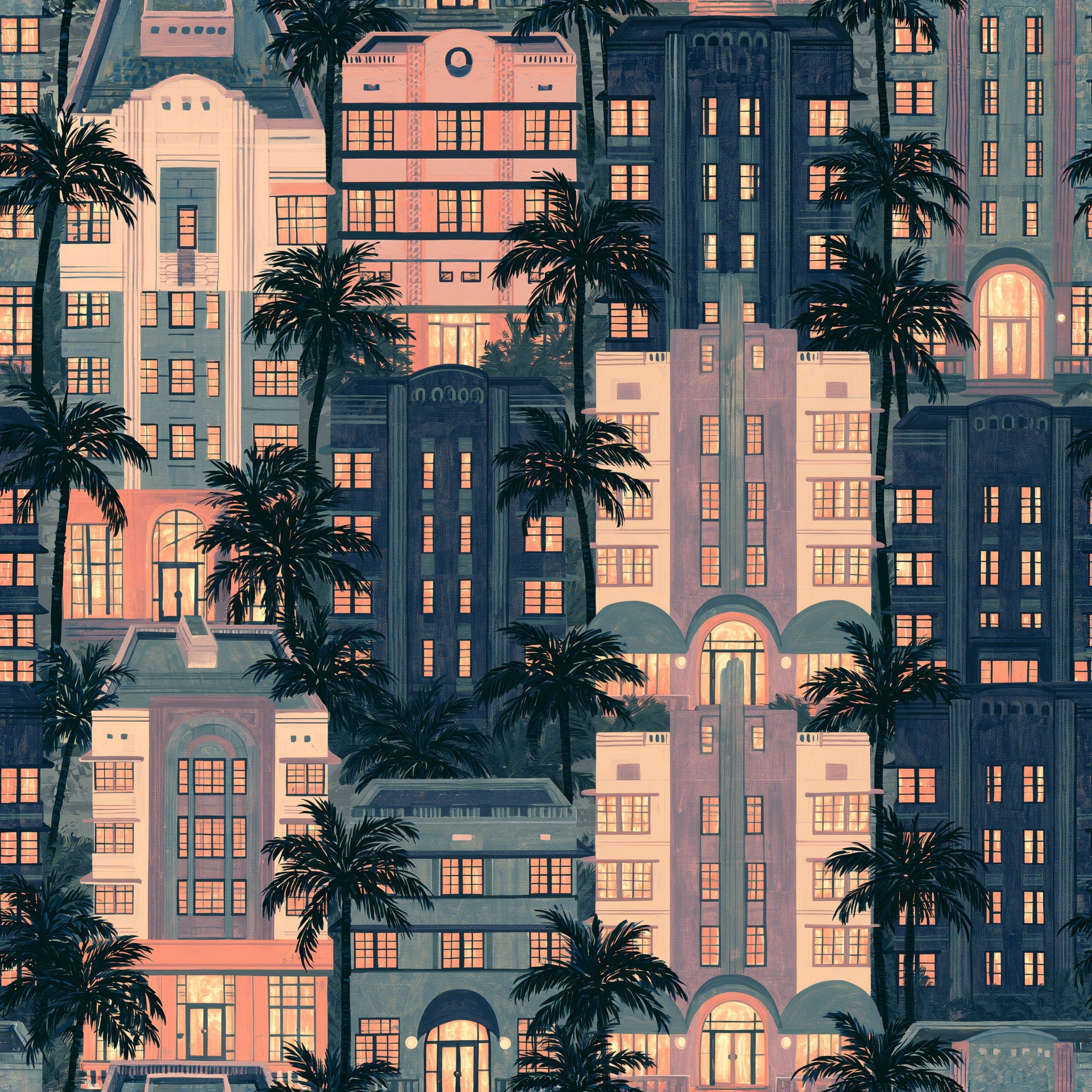 Avenida Dusk — wallpaper pattern