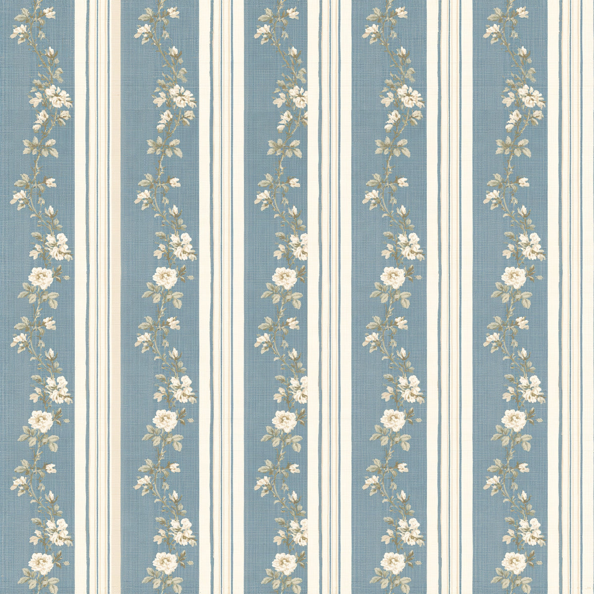 Climbing Rose Pinstripe — wallpaper pattern