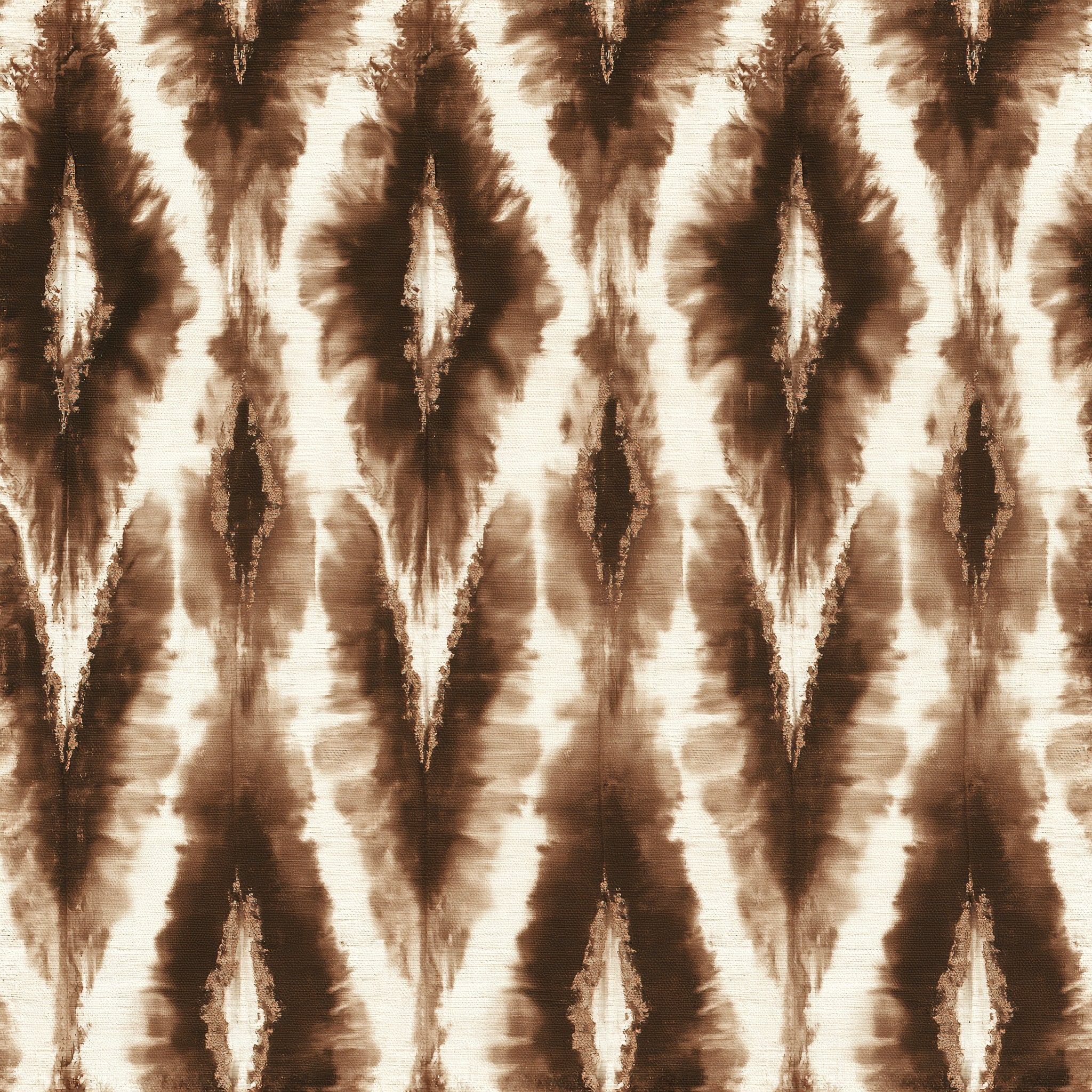Ikat Espresso — wallpaper pattern
