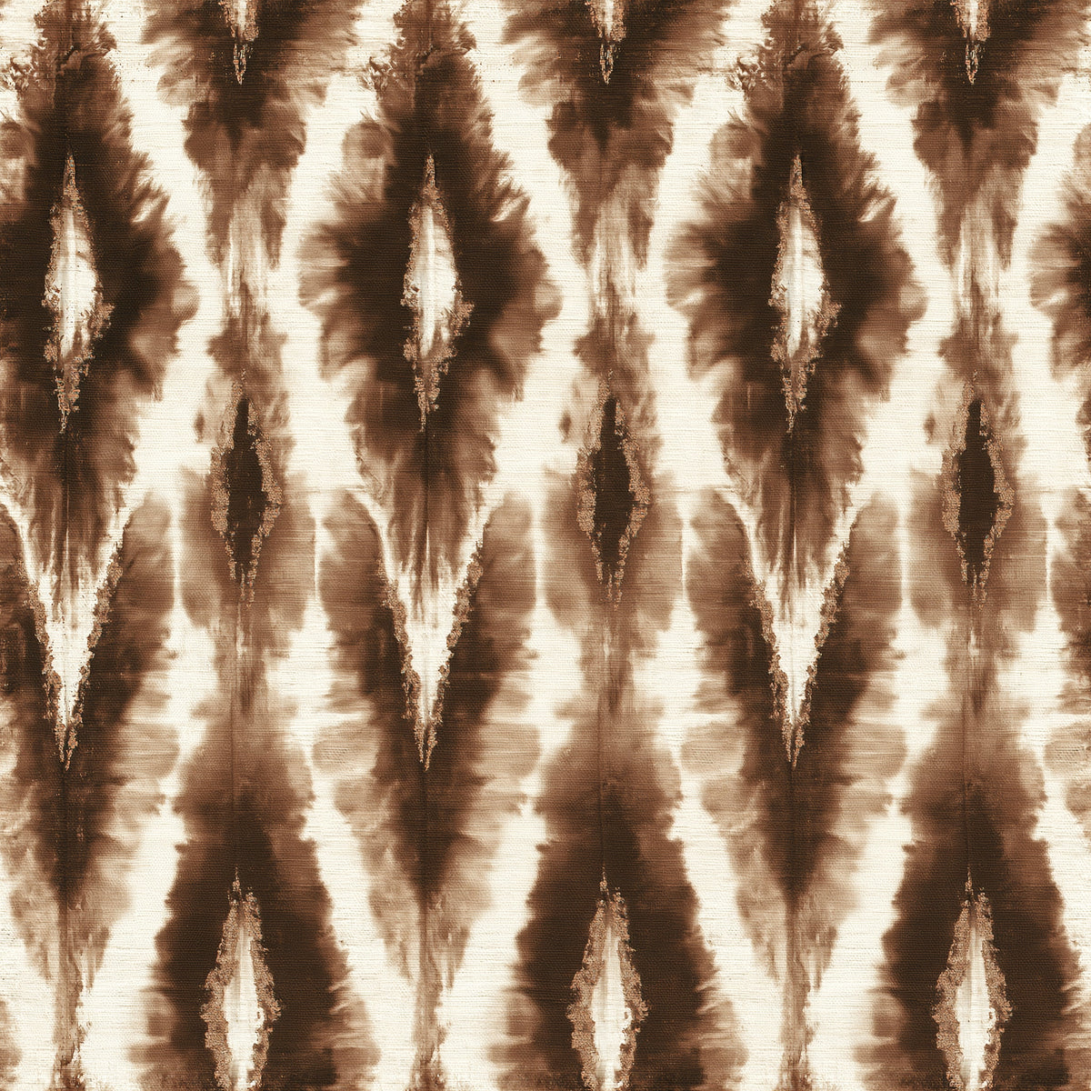 Ikat Espresso — wallpaper pattern