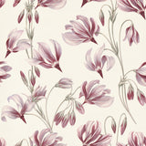 Mauve Botanica — wallpaper pattern