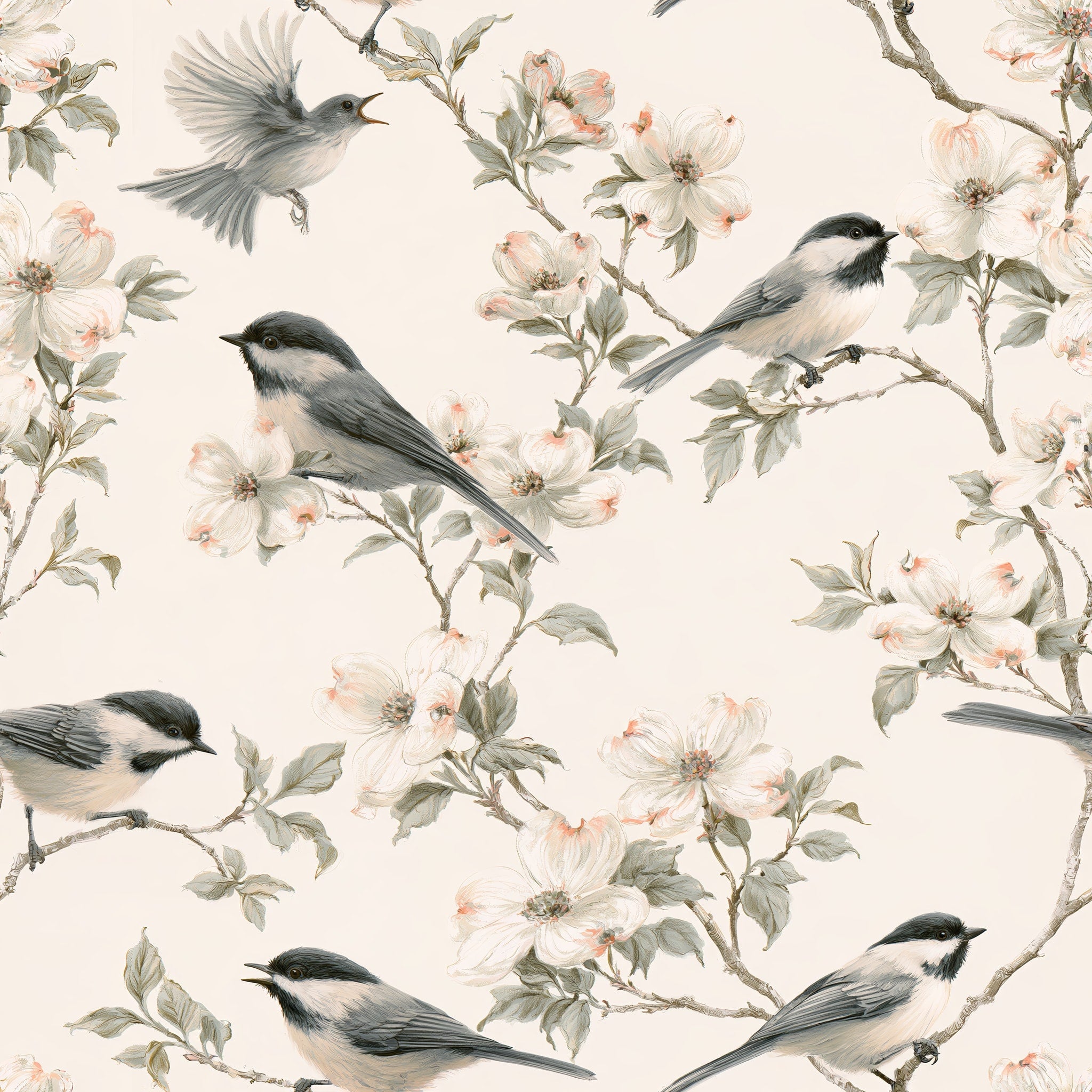 Arboreal Companions — wallpaper pattern