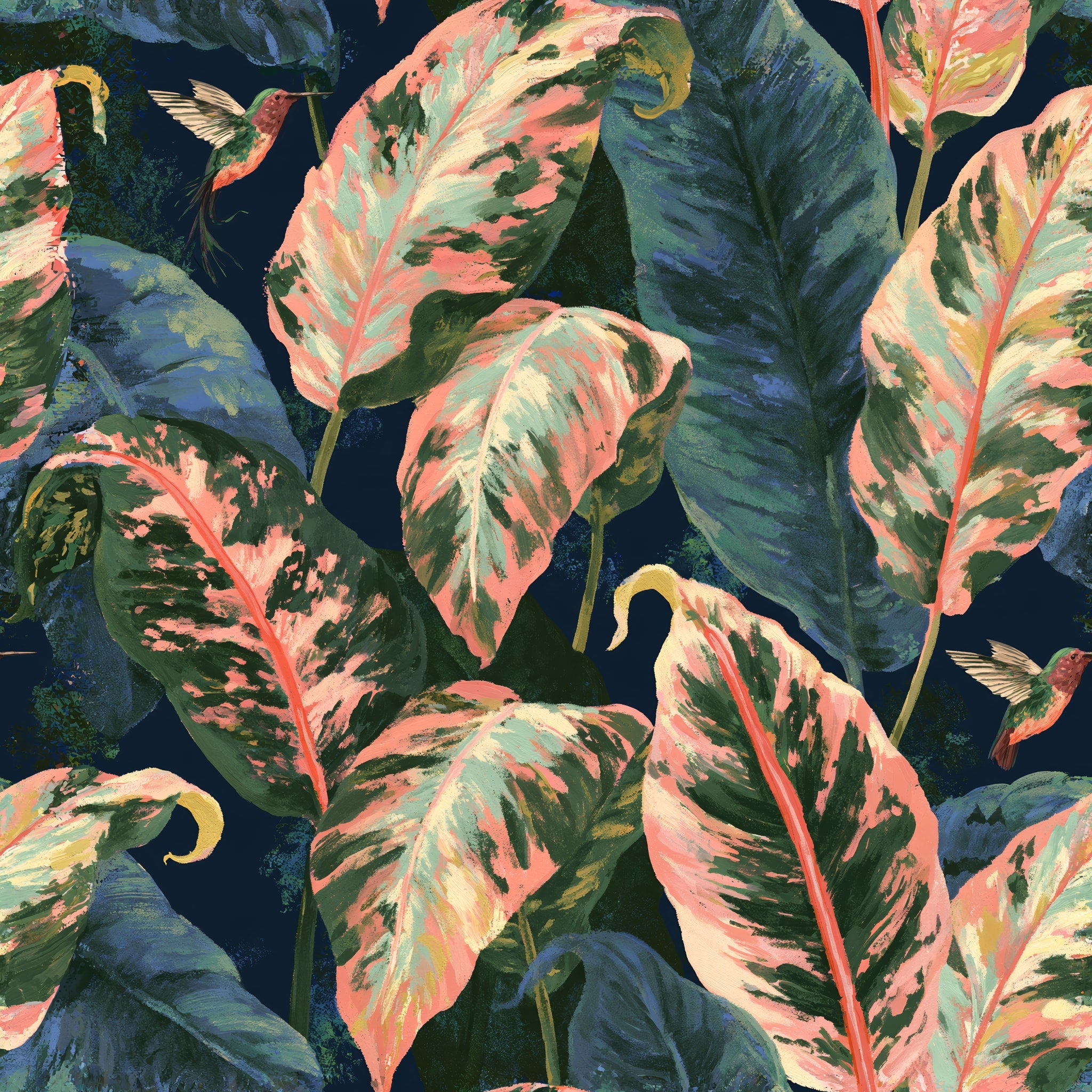 Painter's Dieffenbachia — wallpaper pattern