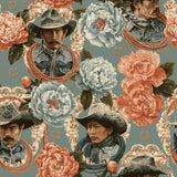 Rodeo Rosette — wallpaper pattern