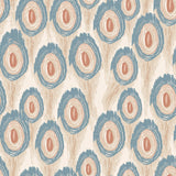 Painted Peacock Rings — wallpaper pattern