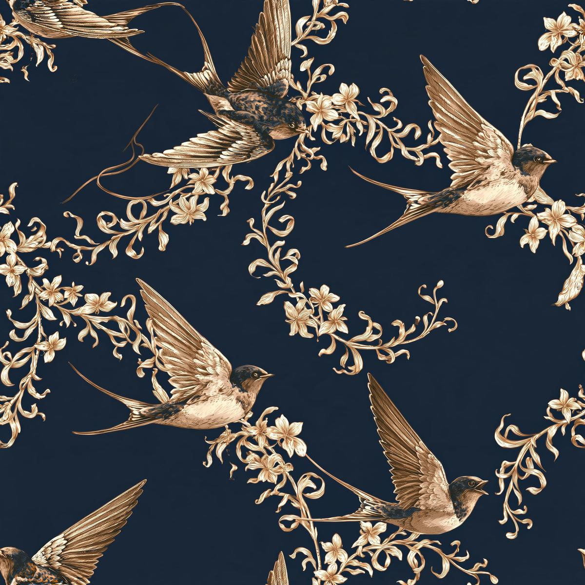 Swallow Tail Canopy — wallpaper pattern