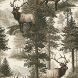 Timberline Elk — wallpaper pattern