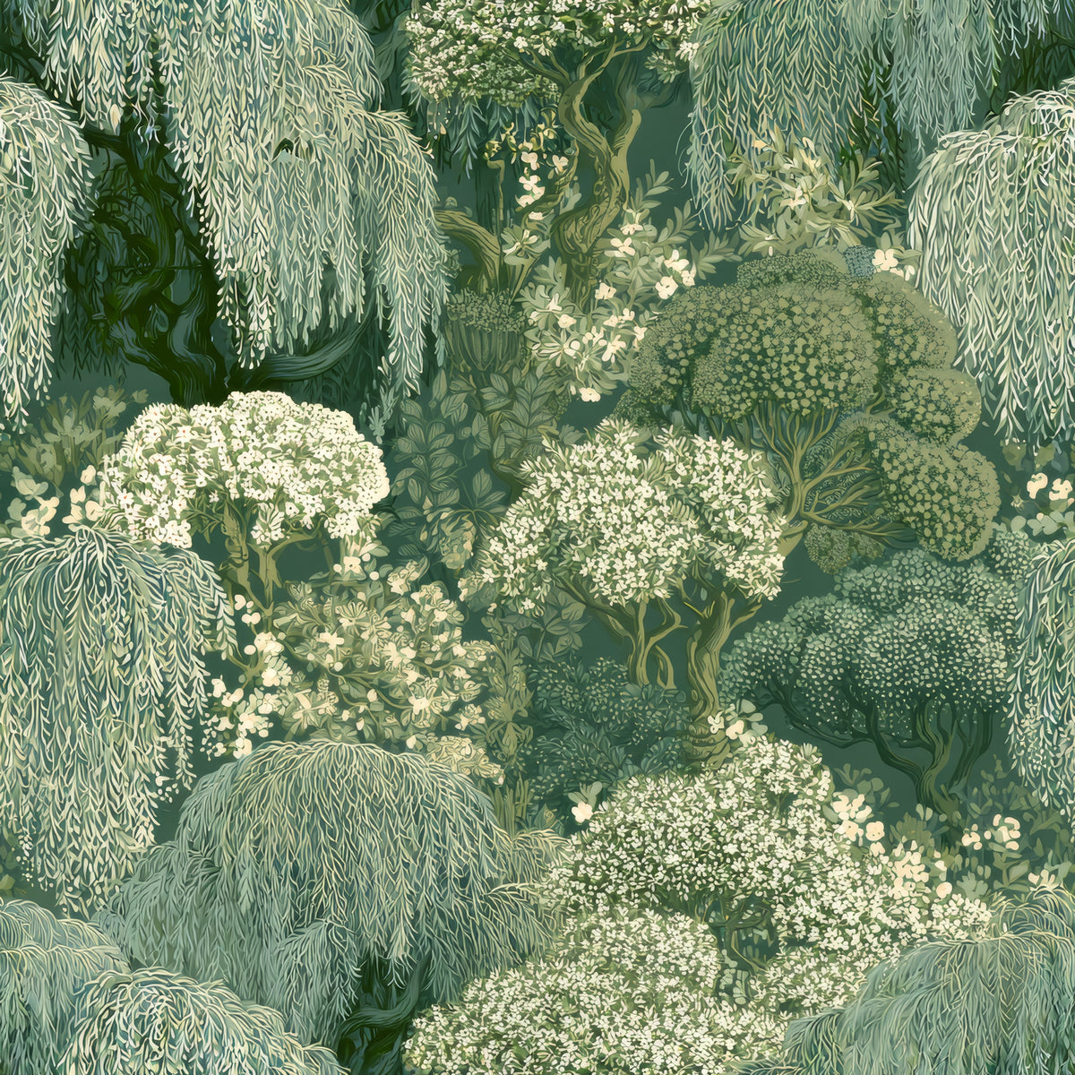 Weeping Canopy — wallpaper pattern