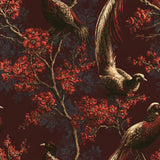 Crimson Canopy Ascent — wallpaper pattern
