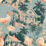 Rooster Coast — wallpaper pattern