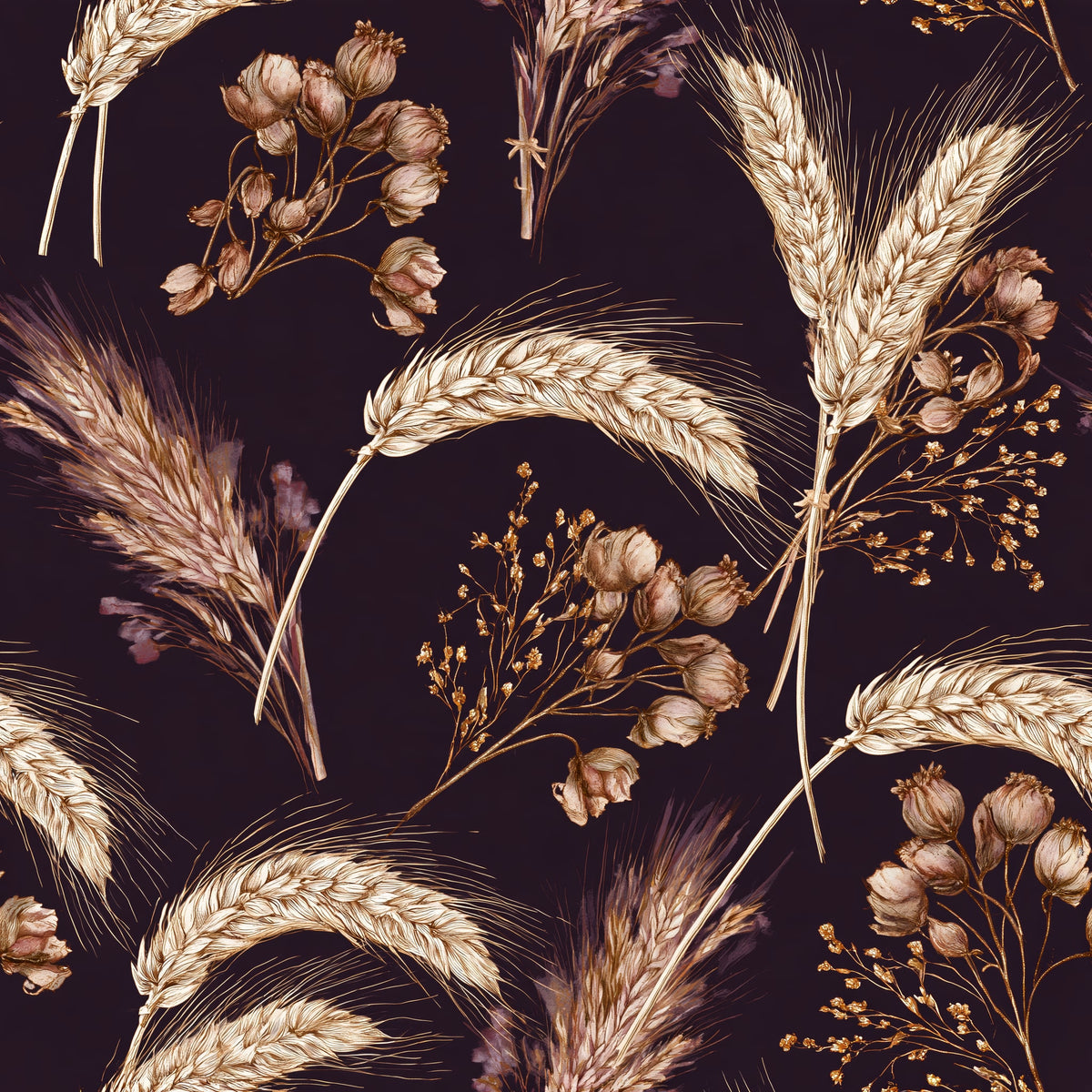 Barley Sweep — wallpaper pattern