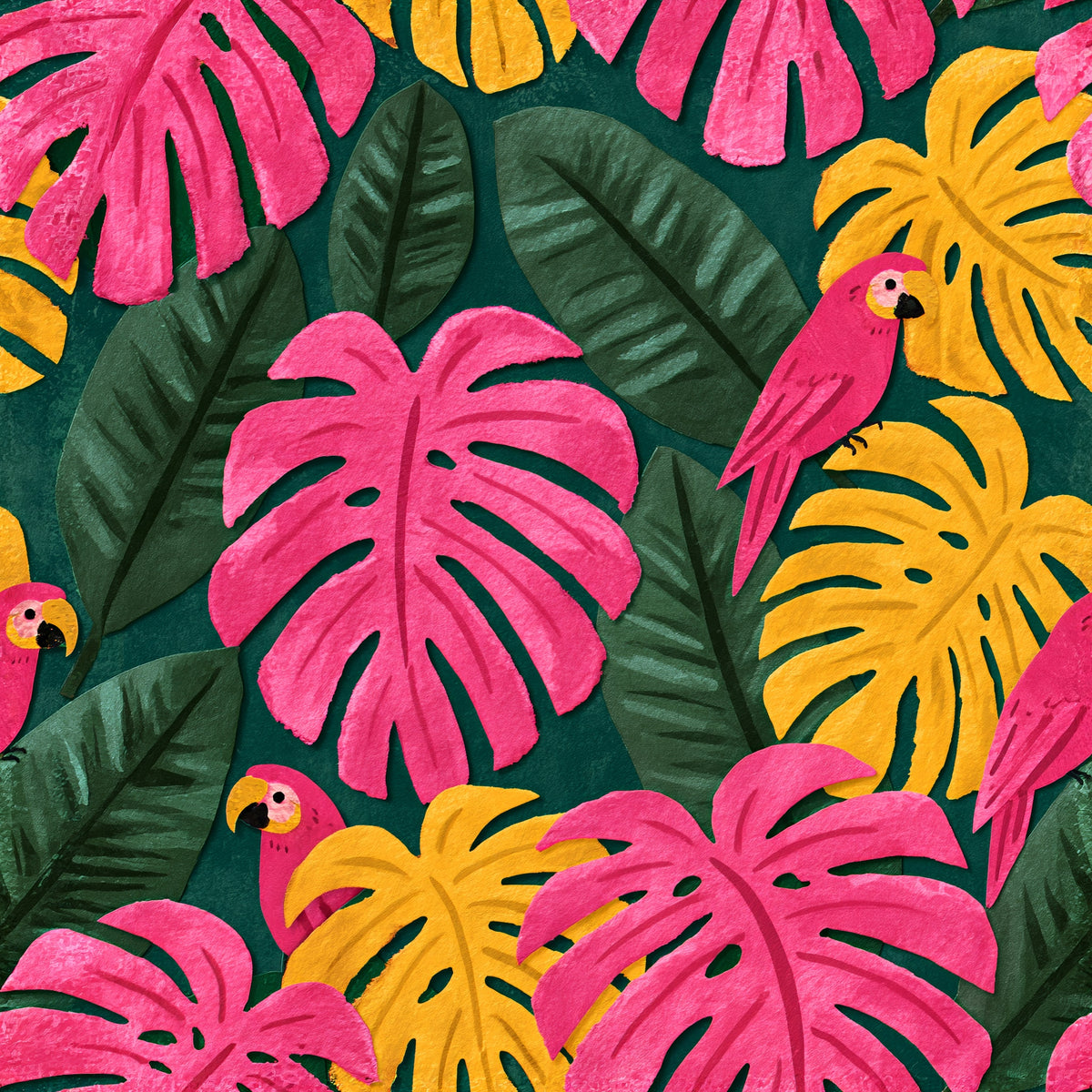 Jungle Chatter — wallpaper pattern