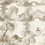 Willows Over Water — wallpaper pattern