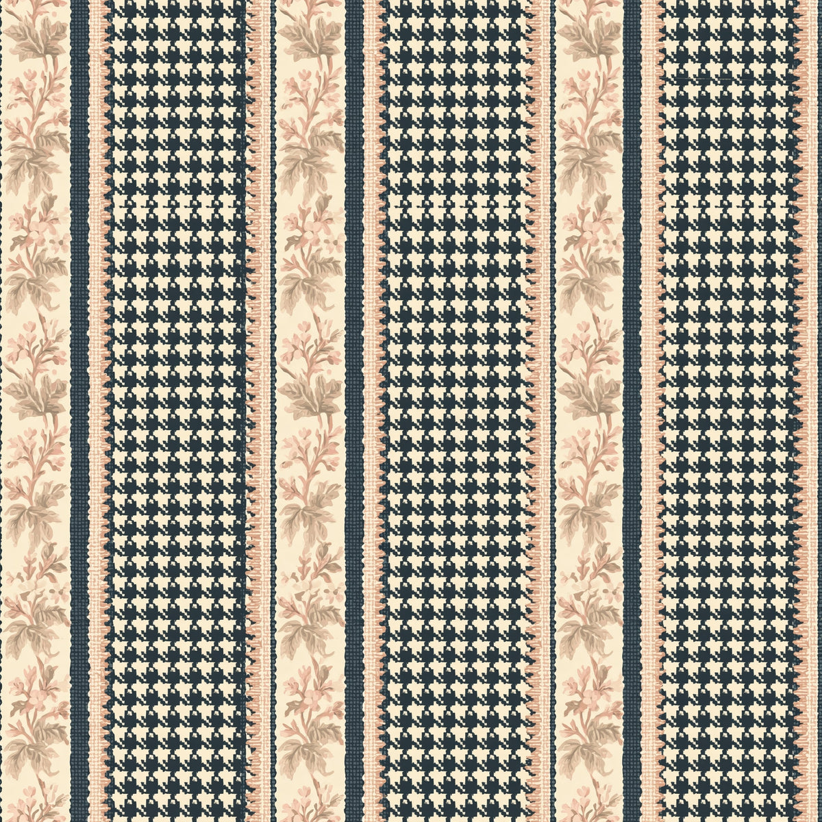 Houndstooth Bower — wallpaper pattern