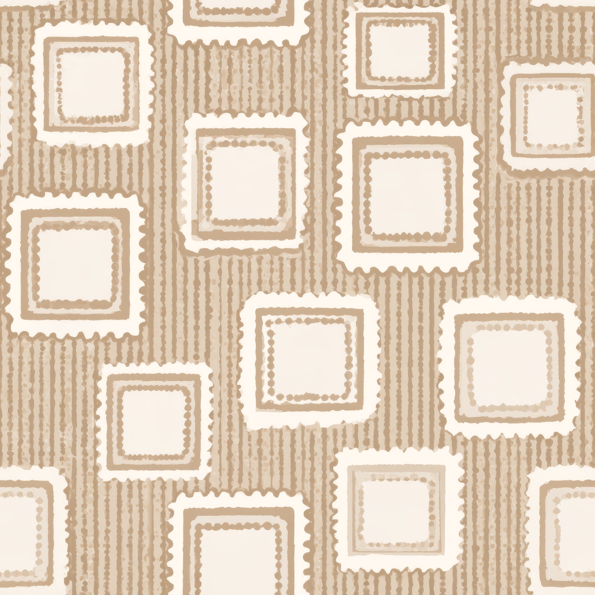 Pinstripe Postage — wallpaper pattern