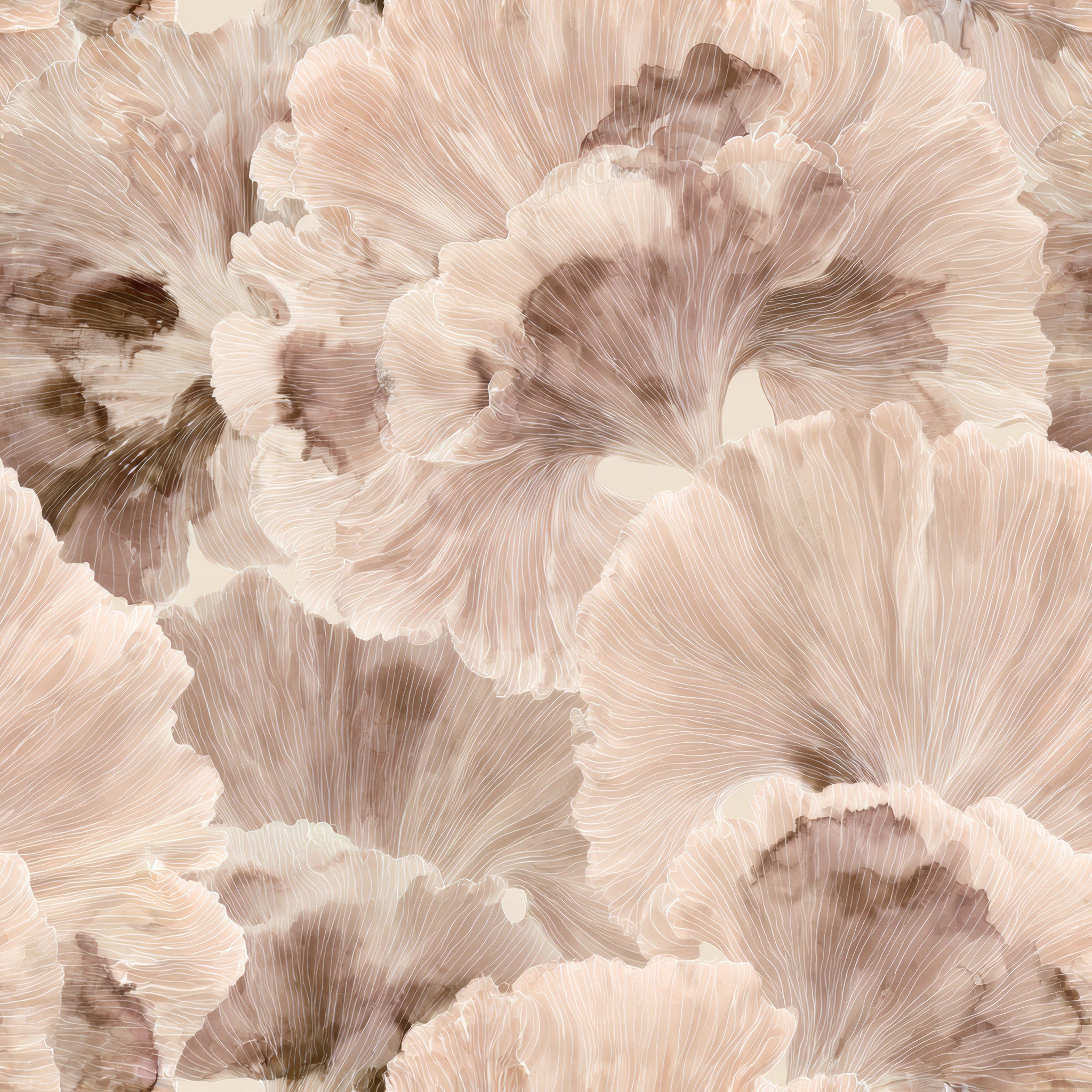 Oyster Petals — wallpaper pattern