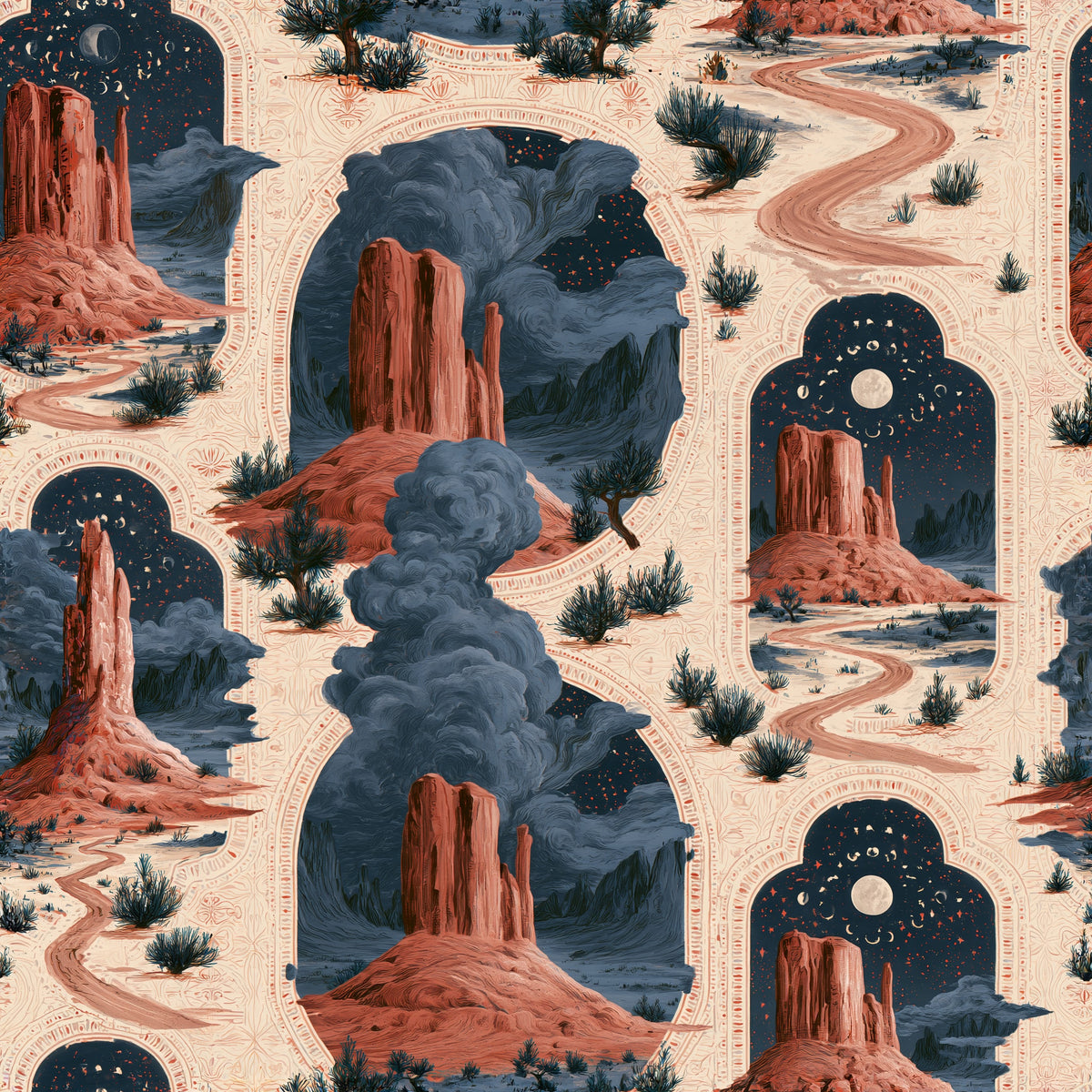 Portal to the Plateaus — wallpaper pattern
