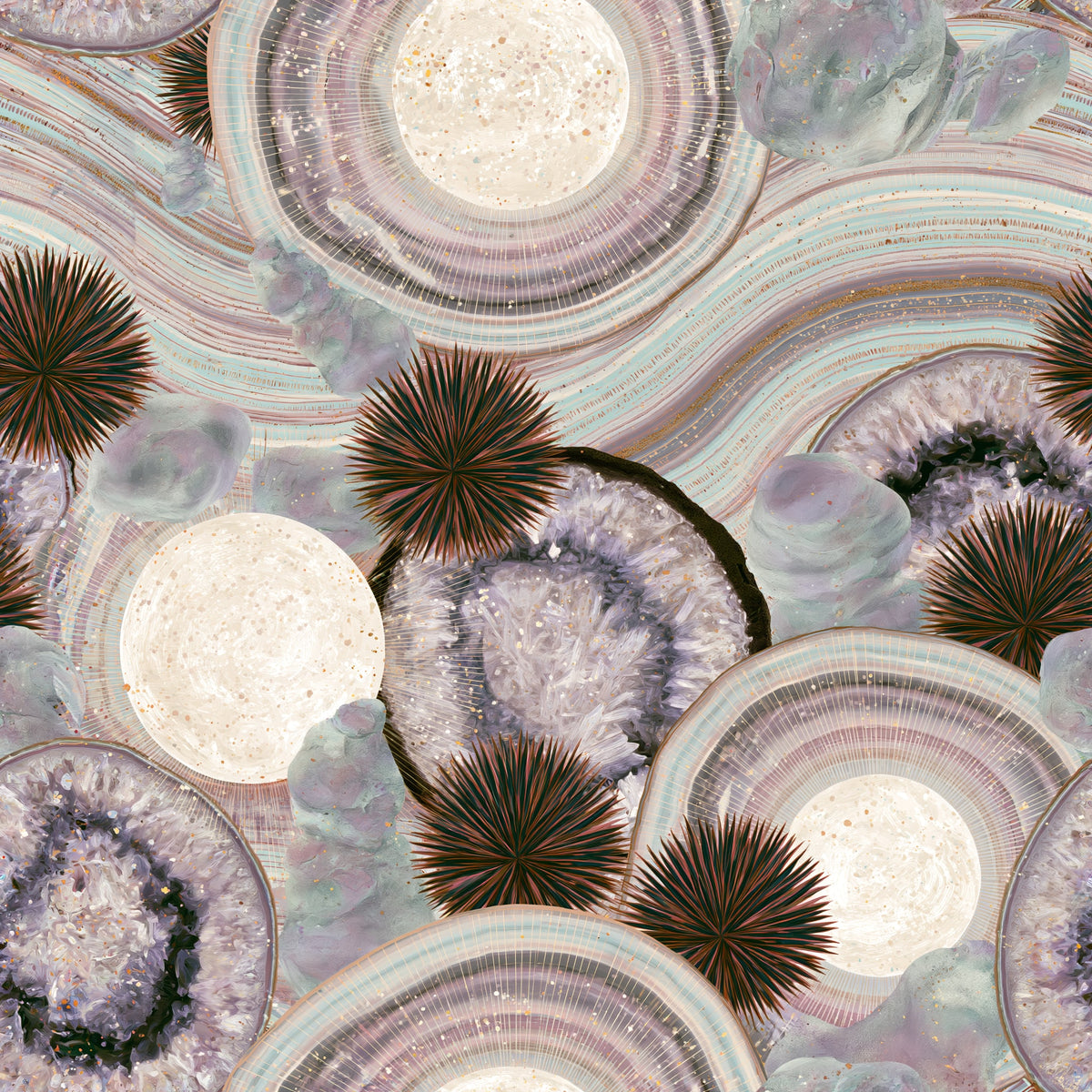 Geode Nebula — wallpaper pattern