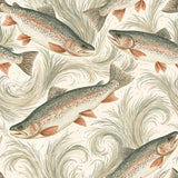 Rivergrass Trout — wallpaper pattern