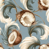 Coconut Plume — wallpaper pattern