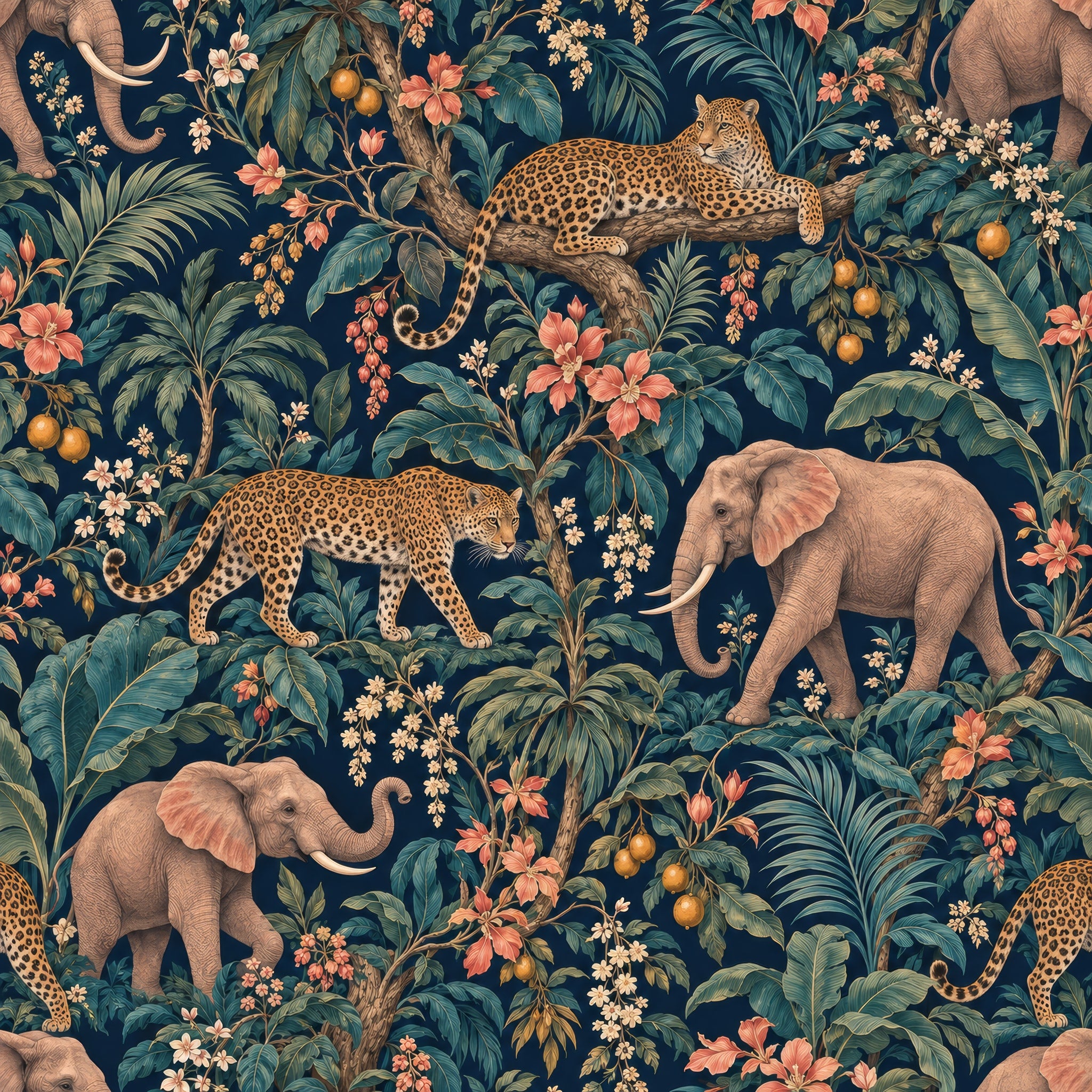 Canopy Menagerie — wallpaper pattern