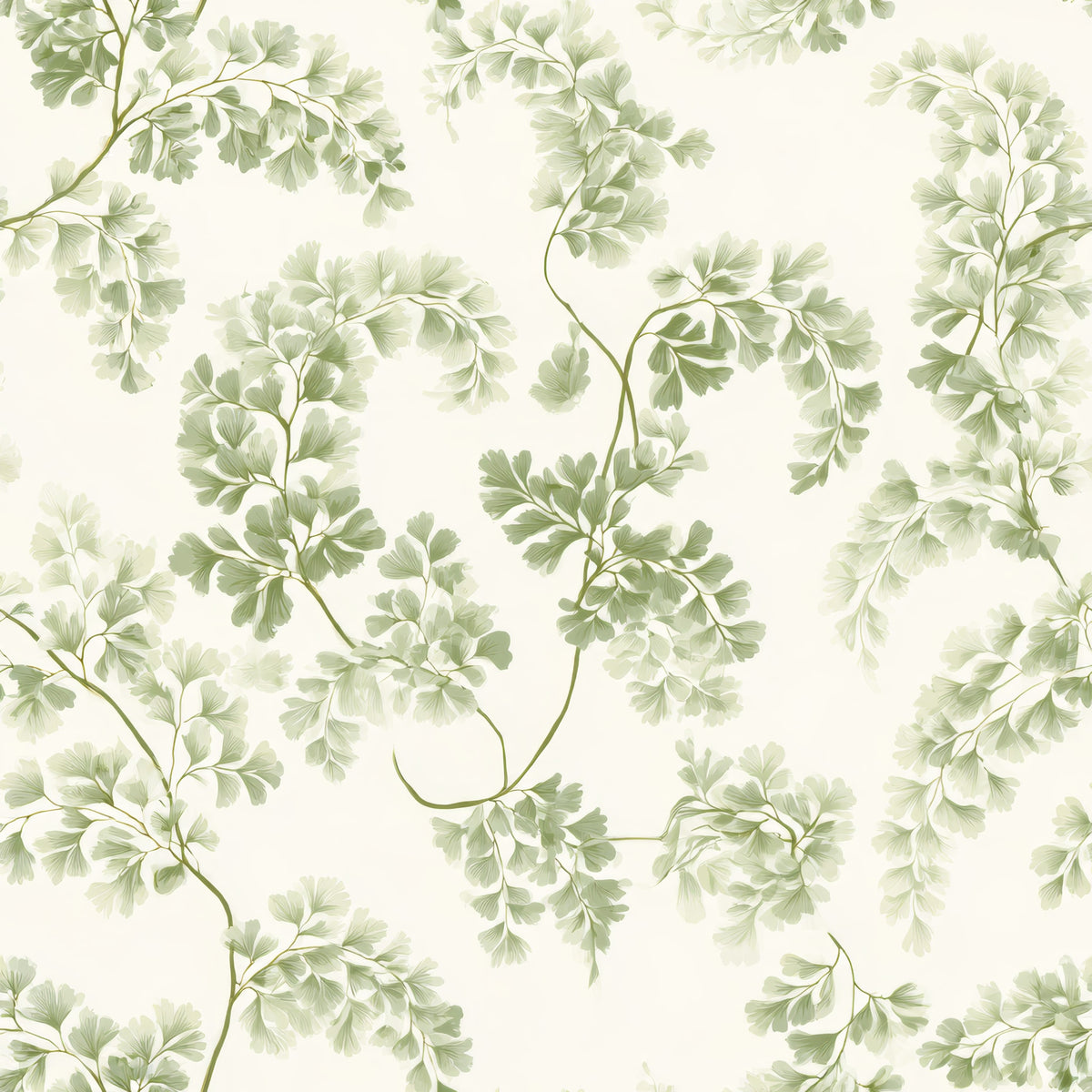 Maidenhair Drift — wallpaper pattern