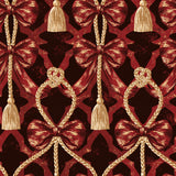 Crimson Tassel Gala — wallpaper pattern