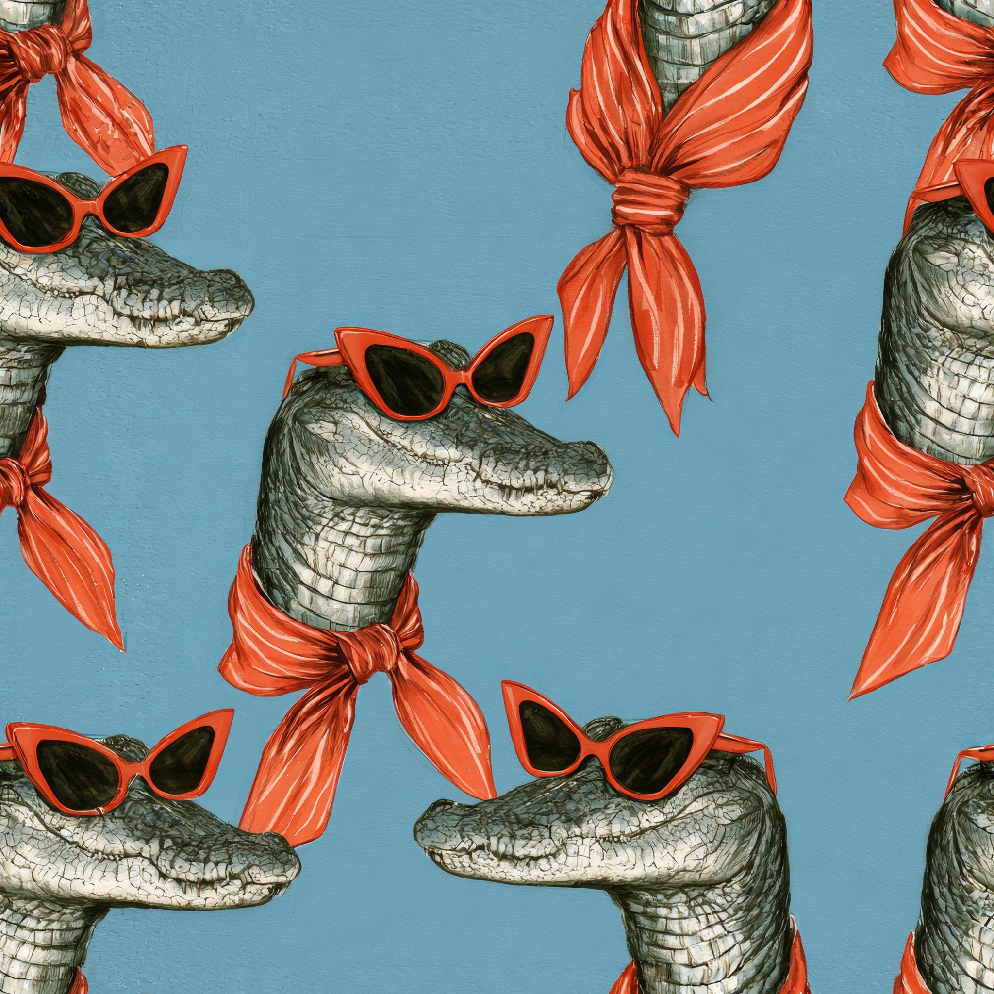 Swamp Socialite — wallpaper pattern
