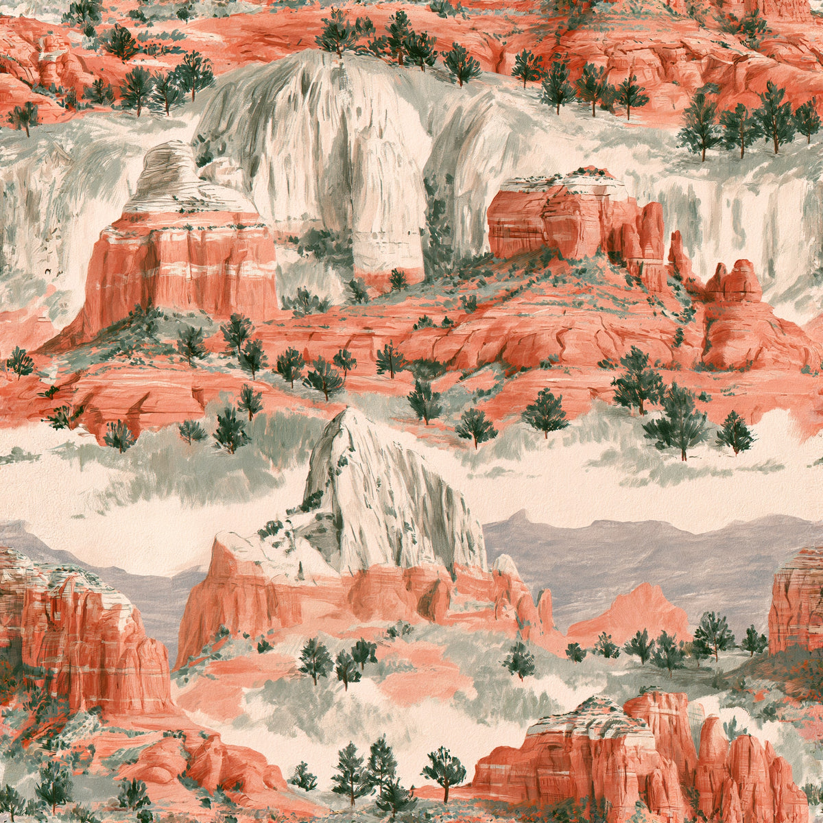 Painted Monoliths — wallpaper pattern