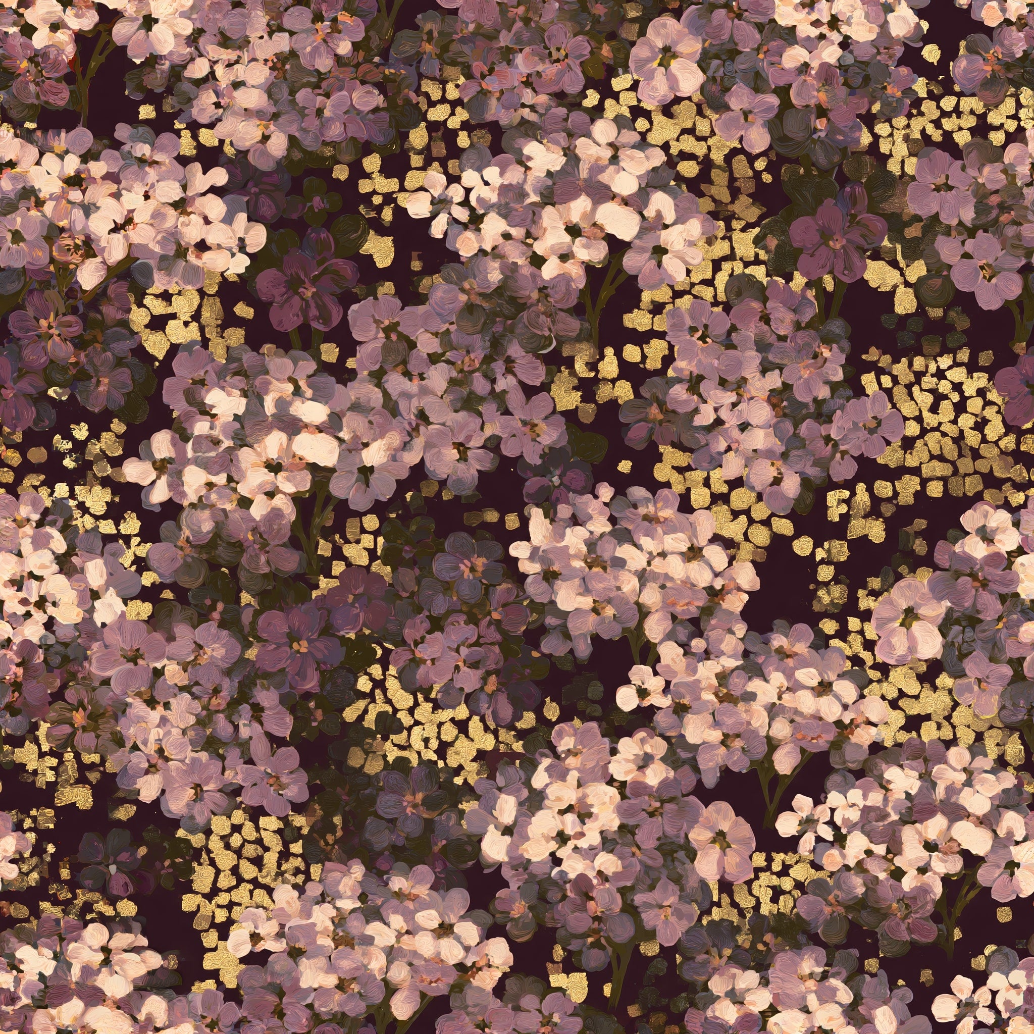 Plum Blossom Mosaic — wallpaper pattern