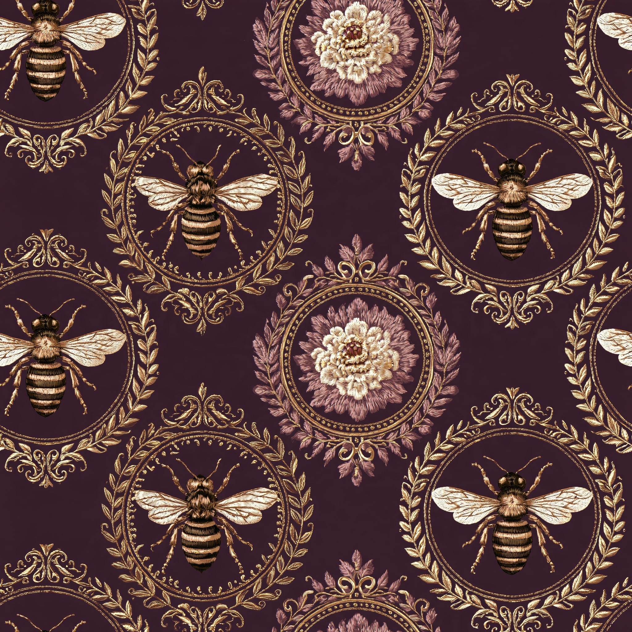 Apiarist's Crest — wallpaper pattern